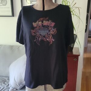 Harley-Davidson Top, Black, 2XL, EUC